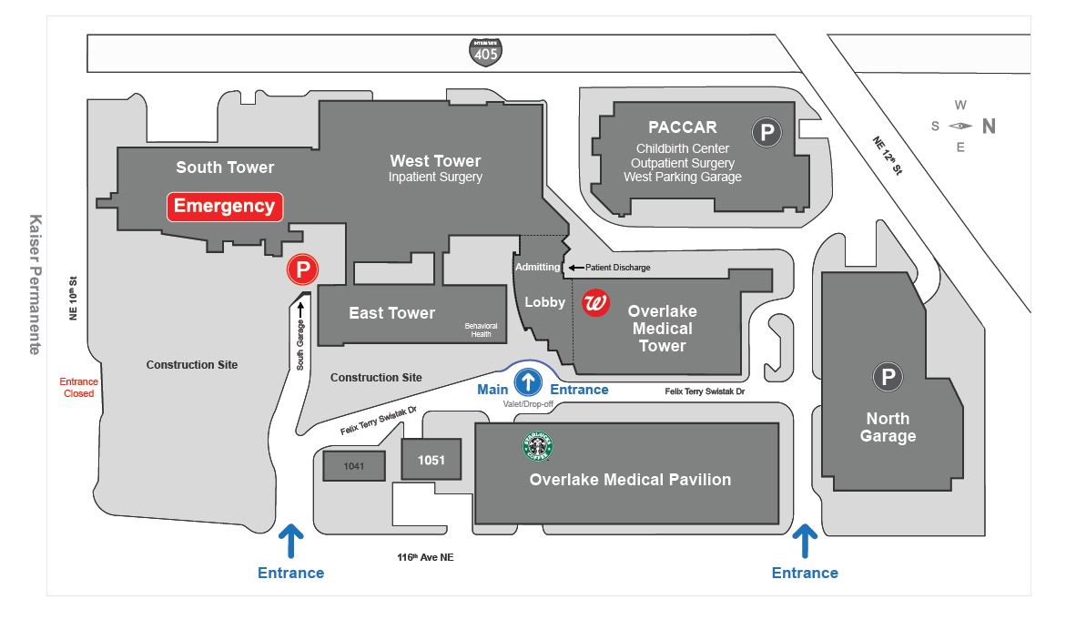 Overlake Hospital Campus Map Time Zones Map